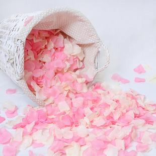 饰用品婚礼仿真玫瑰手撒花无纺布红色假花瓣 结婚房订婚表白浪漫装