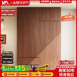 中古风儿童实木衣柜宝宝衣橱男孩女孩收纳柜简易储物柜家用卧室