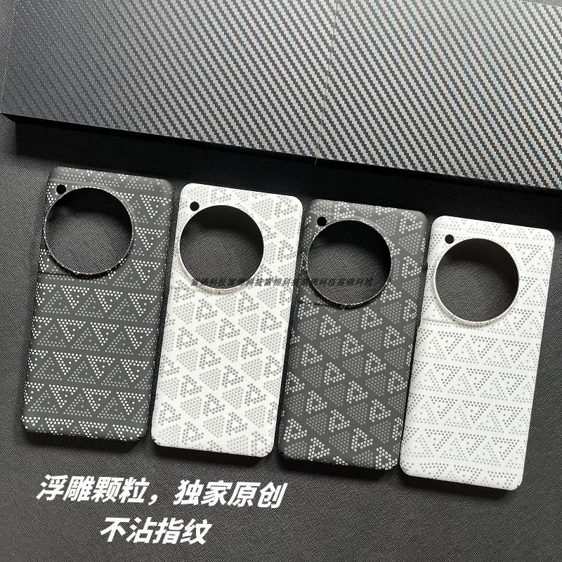 一加12手机壳浮雕夜光颗粒超薄全包适用1+13高级潮流磨砂OnePlus一加13大孔散热个性裸机防摔保护壳套