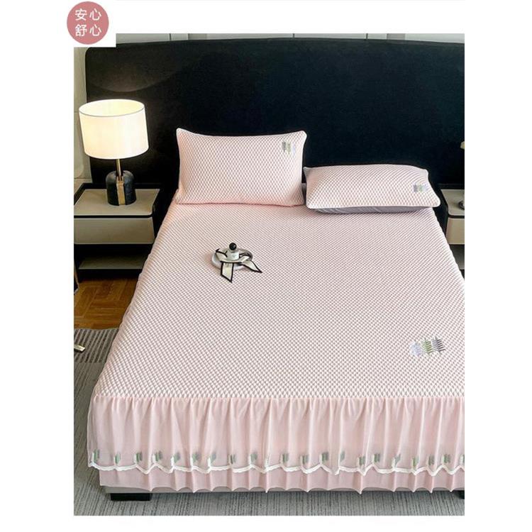 夏季豆豆垫按摩清凉垫冰丝床裙配床单可水洗可机洗空调软垫1.8米