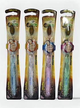 牙刷品牌官方旗舰店成人软毛正品韩国进口DEO LIFE竹炭 纳米金 纳