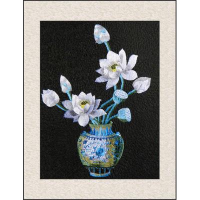 苏绣刺绣纯手工成品客厅挂画风景画卧室书房玄关壁画小花家庭装饰图片