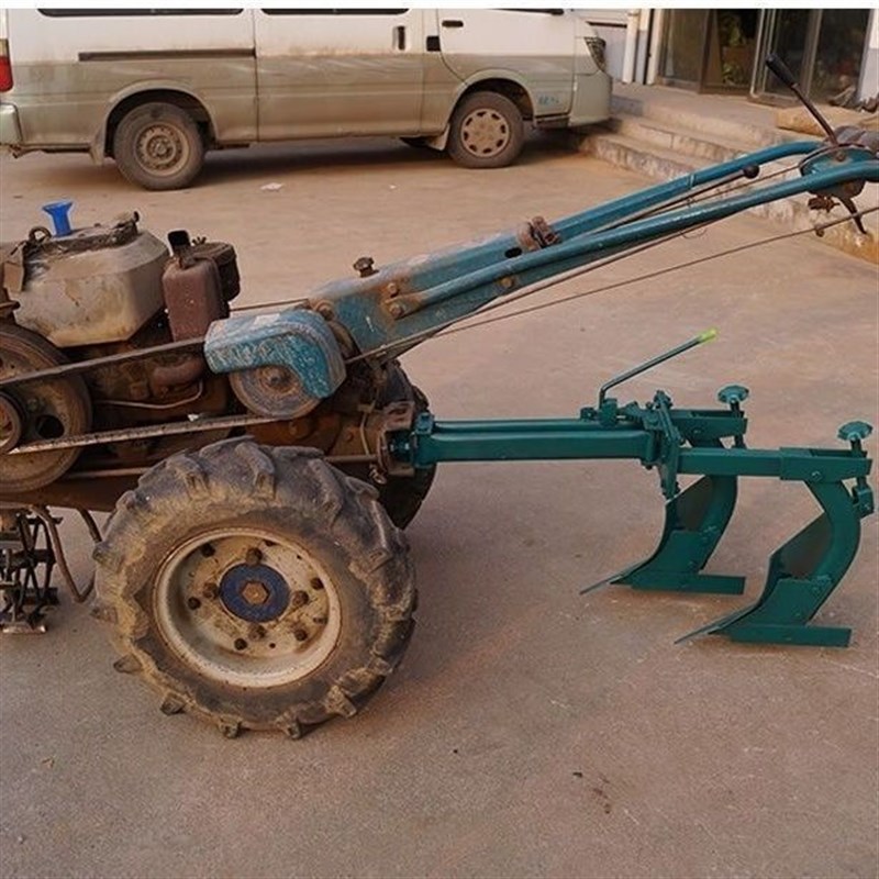 手扶拖拉机配套农机具双铧犁 x新款双头耕地翻转松土农用 加厚犁