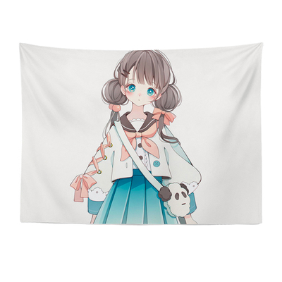 DI宿舍墙布照片大号背景布挂布来图定制挂毯布卧室床头装饰画