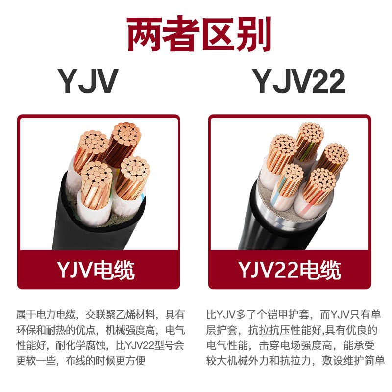 广东珠江电线YJV+1/+1芯10/1///平方国标铜芯电力电缆线