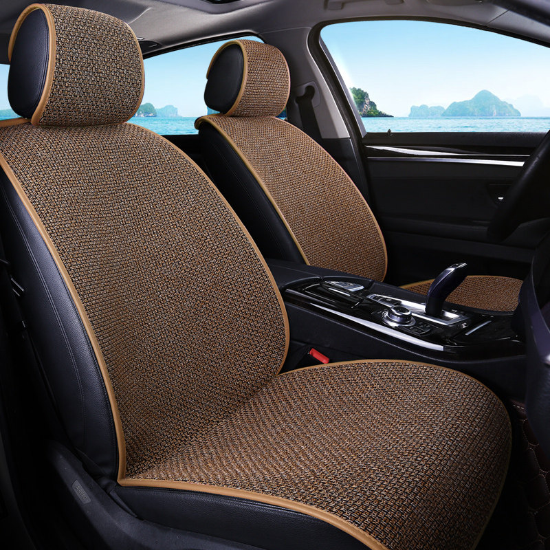 超薄汽车坐垫四季通用半包亚麻车用座椅垫免绑防滑通风透气春夏,汽车用品/电子/清洗/改装,通用座套/座垫,淘宝优惠券,粉丝福利购,淘宝优惠卷