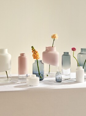 土耳其Nud水晶玻璃欧式水养瓶百合客厅富贵竹插大号