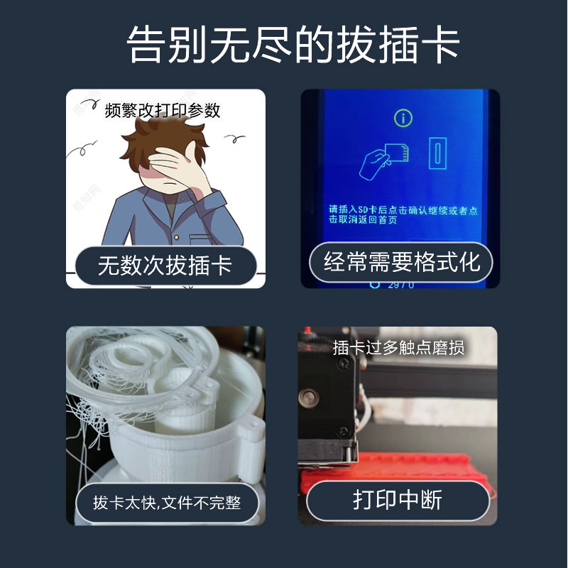 光之造FDM D打印机 盒子 无线高速传输模块  自动刷新文件