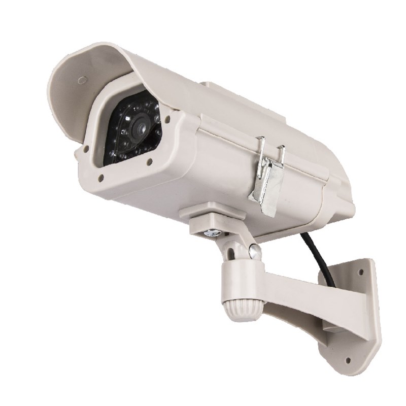 仿真监控摄像头假摄像头太阳能充电防盗摄像探头室外防雨免换电池