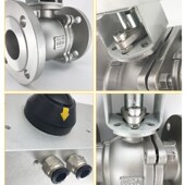 气动法兰球QF高温蒸汽铸钢切断DN