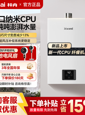 Rinnai/林内燃气热水器家用恒温天然气洗澡16升强排式GS41