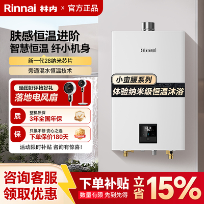 Rinnai/林内 RUS13E32G-PB4/PB4JSQ31-32GP/燃气热水器恒温强排式