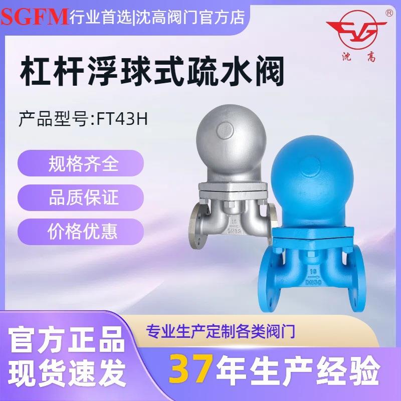 FT43H-16C杠杆浮球式疏水阀铸钢法兰蒸汽自动排水器不锈钢43W-16P