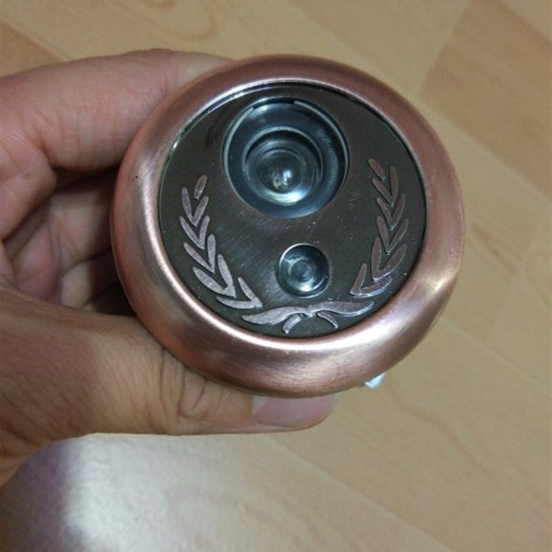 步阳门铃猫眼一体 新款防盗门猫眼带门铃家用圆形猫眼门铃带后盖