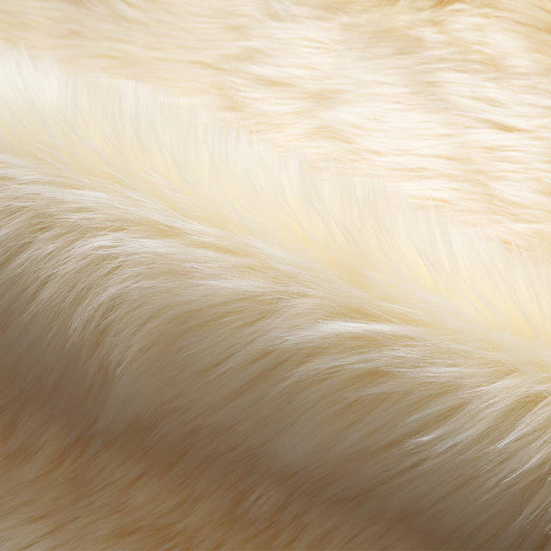 现代白色仿羊毛圆形地毯新款卧室床边梳妆台衣帽间拍照地垫