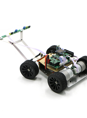舵机转向小车底盘遥控线性电磁巡线M duino