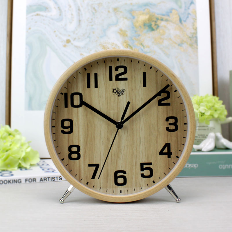 桌面钟表家用客厅时钟摆台式座钟现代台钟创意时尚电视柜坐钟