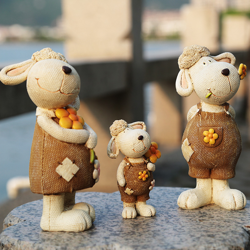 欧式生肖创意客厅家居饰品 家装装饰品家里电视柜三羊泰