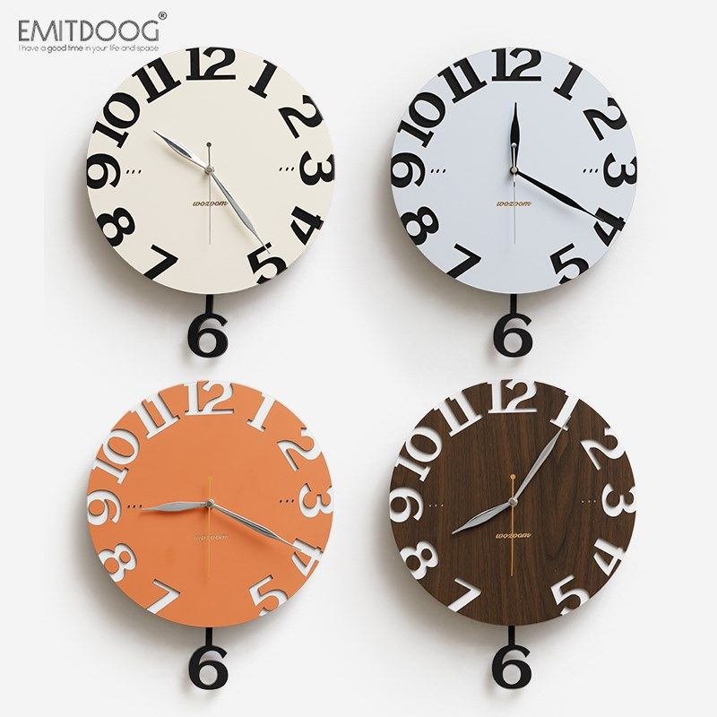 多一米免打孔现代钟表挂钟客厅时尚儿童房时钟挂墙,家居饰品,挂钟,淘宝优惠券,粉丝福利购,淘宝优惠卷