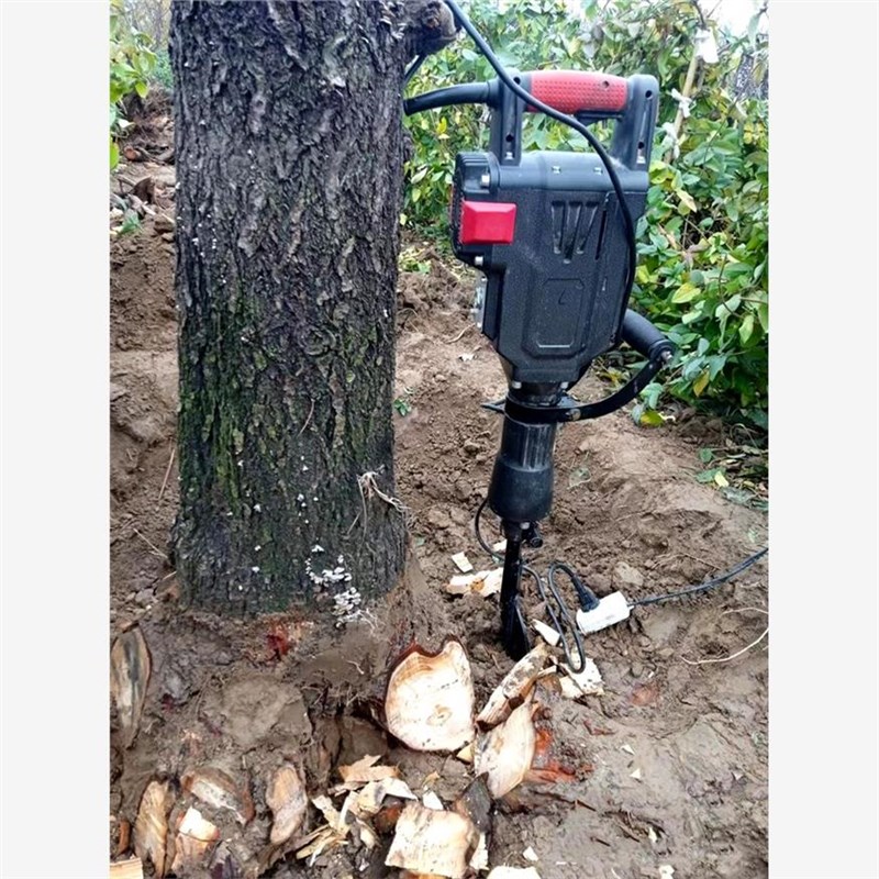 手持式多功能插电220V电动挖树机起苗移栽开沟挖土挖坑凿岩破碎镐