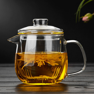 玻璃茶壶耐高温加厚过滤家用小号花茶茶水分离红茶茶具泡茶壶套装