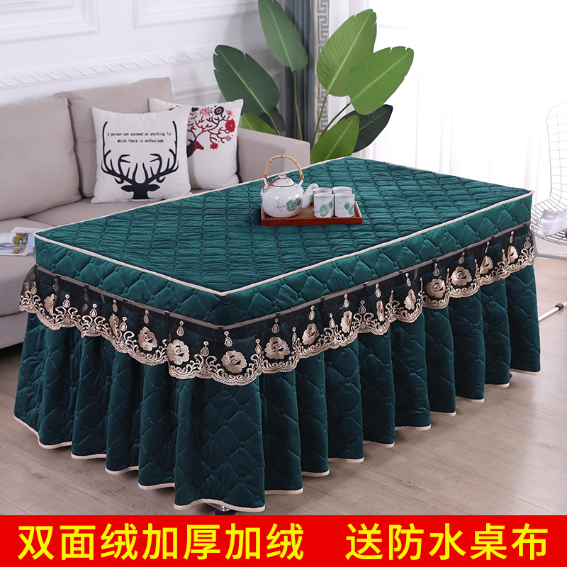 长方形加厚烤火桌子罩套家用加厚冬季烤火炉桌罩电暖炉烤火炉罩套