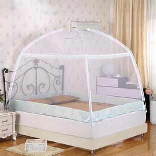 1.5m床加密全底学生宿舍单 富俪姿蒙古包蚊帐三门加高拉炼蚊帐