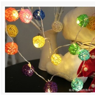 儿童帐篷装饰夜景室内装饰创意米藤球灯串LD灯