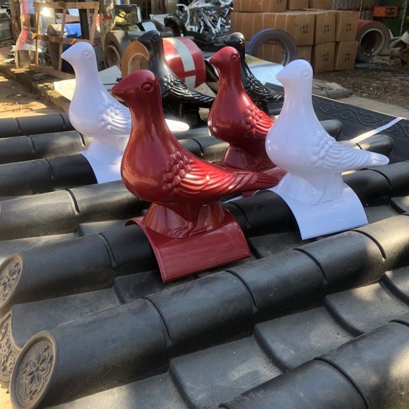 树脂瓦鸽子小鸟屋顶吉祥物鸽子和平鸽报喜鸟招财鸽瓦屋脊装饰,基础建材,屋顶装饰瓦,淘宝优惠券,粉丝福利购,淘宝优惠卷