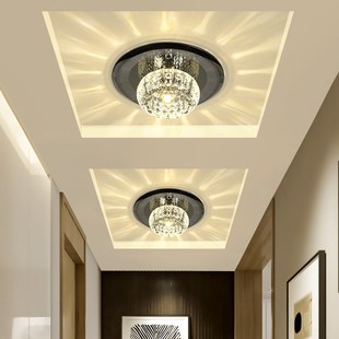 走廊灯过道灯玄关灯现代嵌入式创意水晶通道灯入户灯