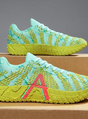 莫兰特3代纯原蒲田JA3篮球鞋灰色全明星学生透气防滑青少年运动鞋