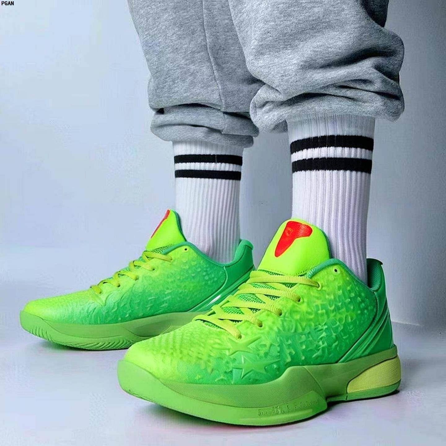 科比6青蜂侠篮球鞋男款低帮男童青少年小学生儿童专业实战球鞋男