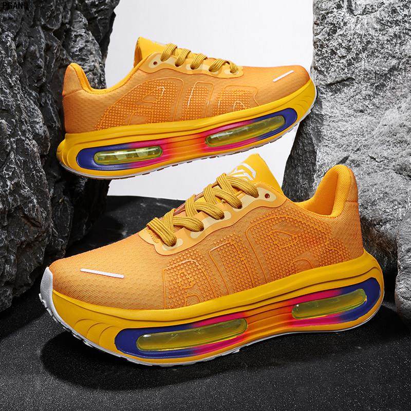 全掌气垫减震运动鞋男女秋冬网面透气大童初中生体考体测专业跑鞋