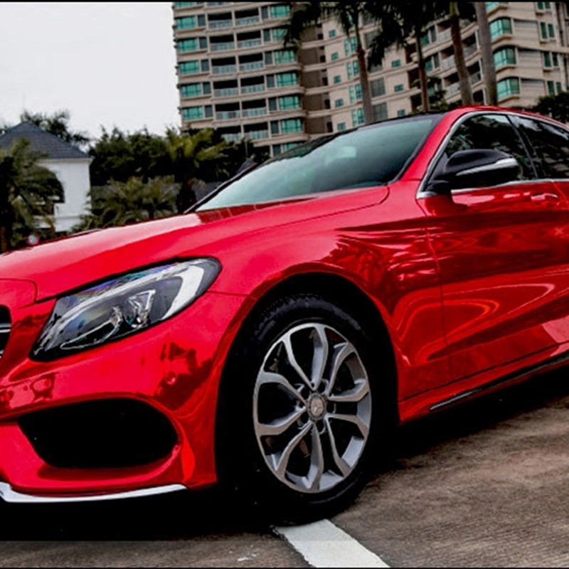 汽车电镀膜镜面 可拉伸全车身亮光改色膜 内饰贴纸改装车贴膜