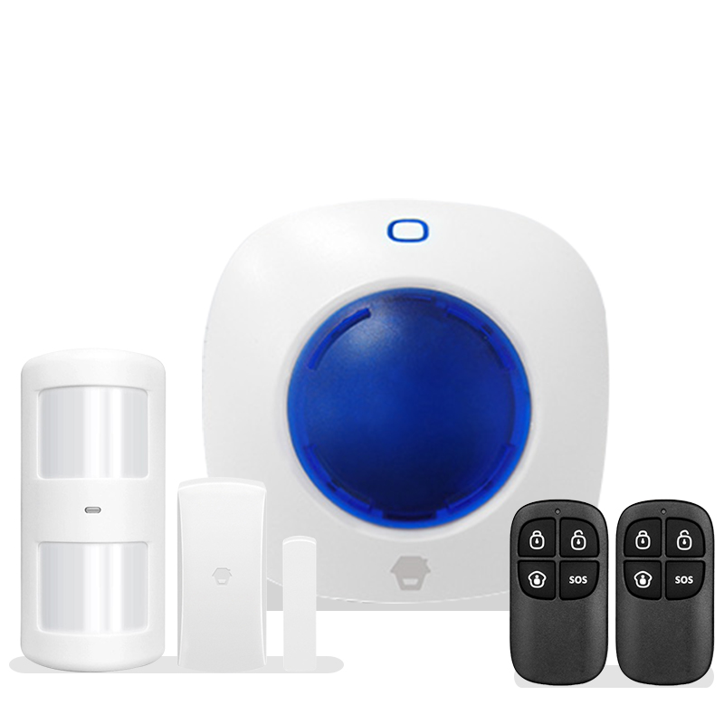 创高无线红外线防盗报警器商铺家用报警机无线声光喇叭W-105