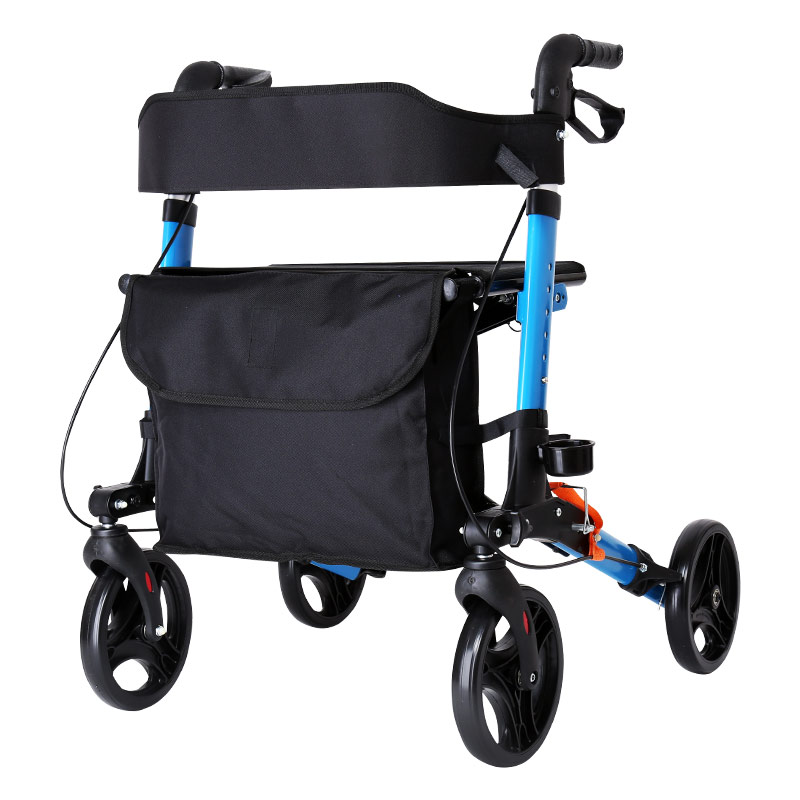 老年助步车可推可坐老人走路助力专用四轮手推车助行器辅助行走器