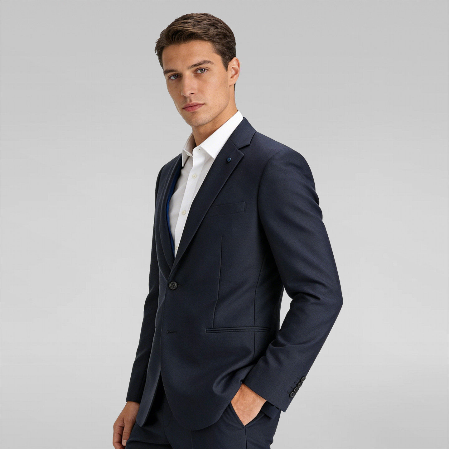 artsdon/阿仕顿2025年秋冬季男士新款时尚商务平驳领修身西服套装