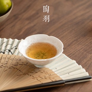 结晶釉窑变花口主人杯单杯个人茶杯陶瓷品茗杯功.夫茶具茶盏