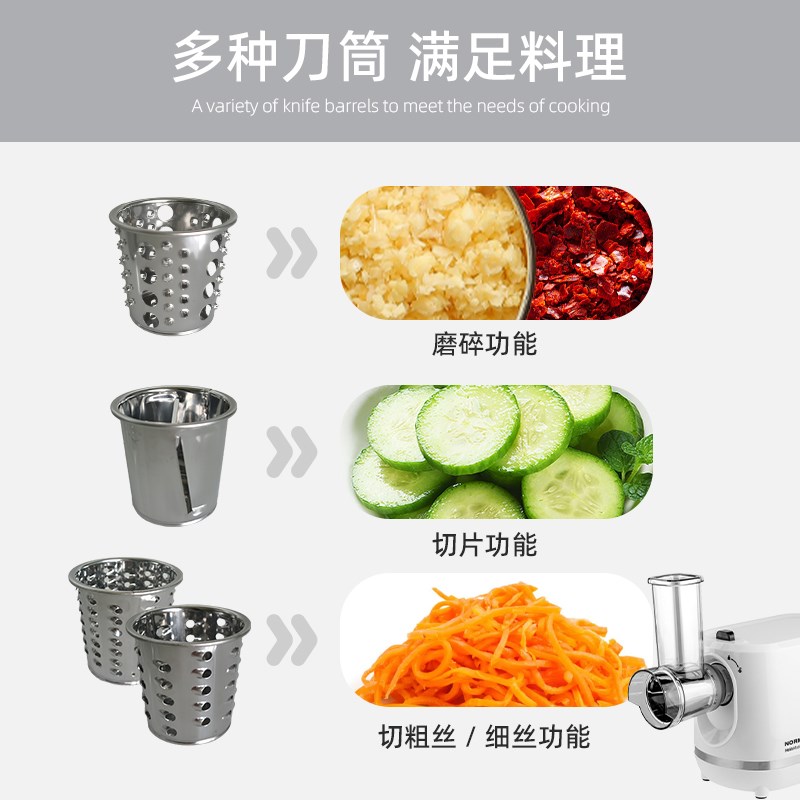 NORMNN绞肉机家用全自动灌香肠机多功能绞菜机电动搅拌机料理机