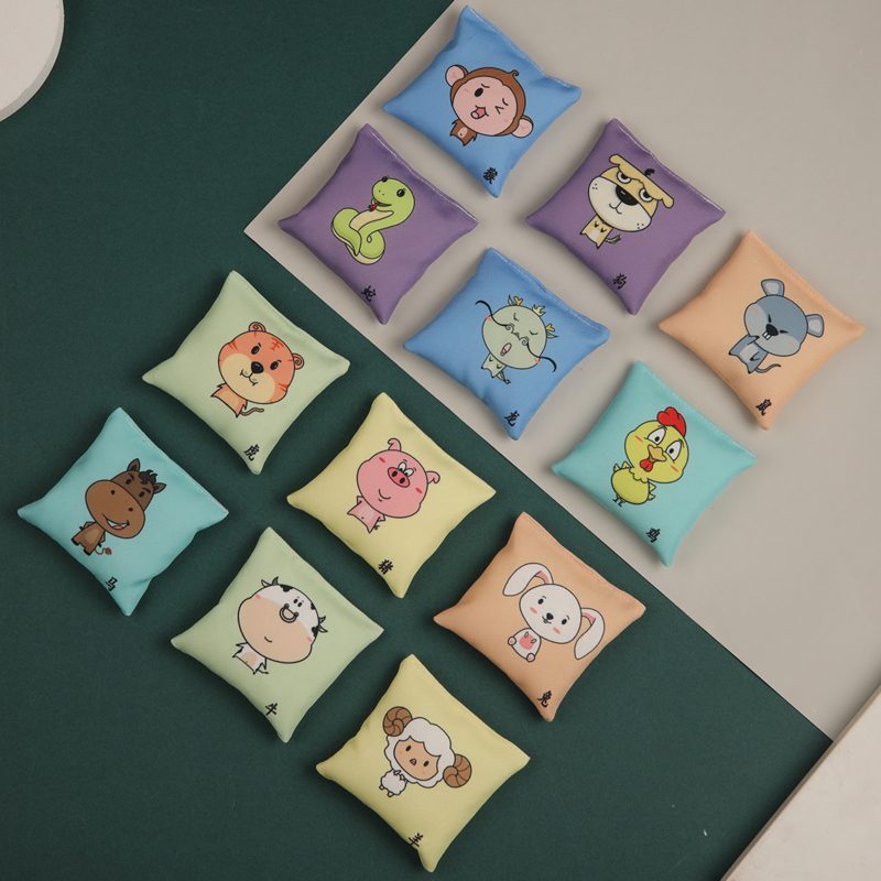 十二生肖沙包幼儿园感统训练器材投掷小沙包专注力抓石子沙袋