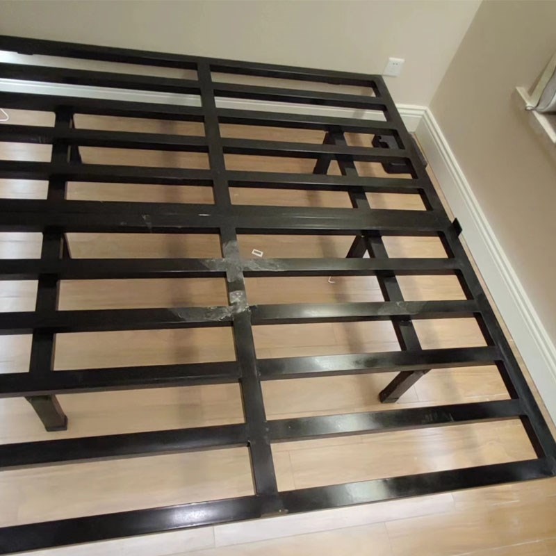 钢结构框架铝合金组装铁艺人床悬浮铁艺铁架床架定制焊接床架