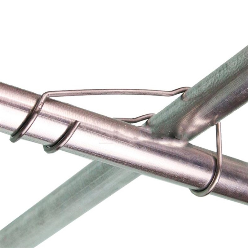 温室大棚热镀锌钢管压顶黄卡扣卡簧十字卡铁管卡扣骨架扣卡子