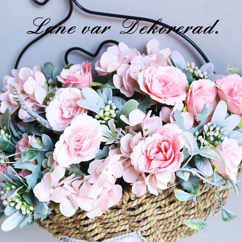 田园复古藤编铁艺壁挂装饰篮假创意阳台卧室墙上客厅仿真,家居饰品,仿真花/假花,淘宝优惠券,粉丝福利购,淘宝优惠卷