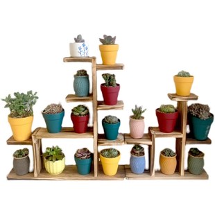 窗台架多层飘窗多肉实木架子桌面阳台幼儿园小架