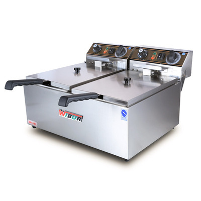 威尔宝EF-172双缸电炸锅10L单缸油条炸鸡炉EF101小食油炸炉带定时