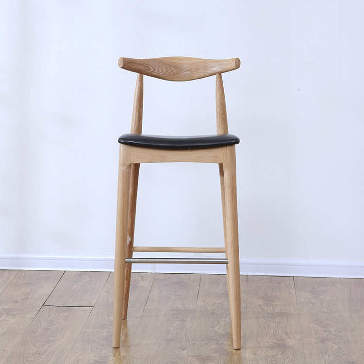 厂家 北欧实木吧椅吧凳休闲吧台椅牛角靠背高腿酒座咖啡厅椅,住宅家具,家用高脚椅,淘宝优惠券,粉丝福利购,淘宝优惠卷