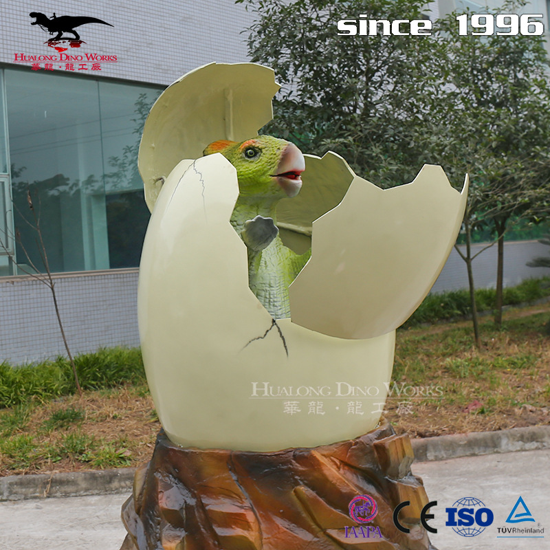 仿真电动恐龙蛋破壳小恐龙商场游乐园互动引流源头工厂手工制作