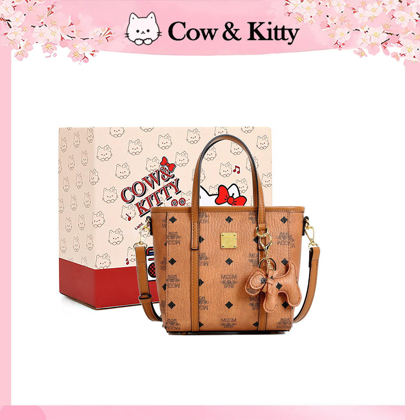 Cow&Kitty时尚百搭菜篮子包包女2025新款轻奢小众高级感斜挎小包