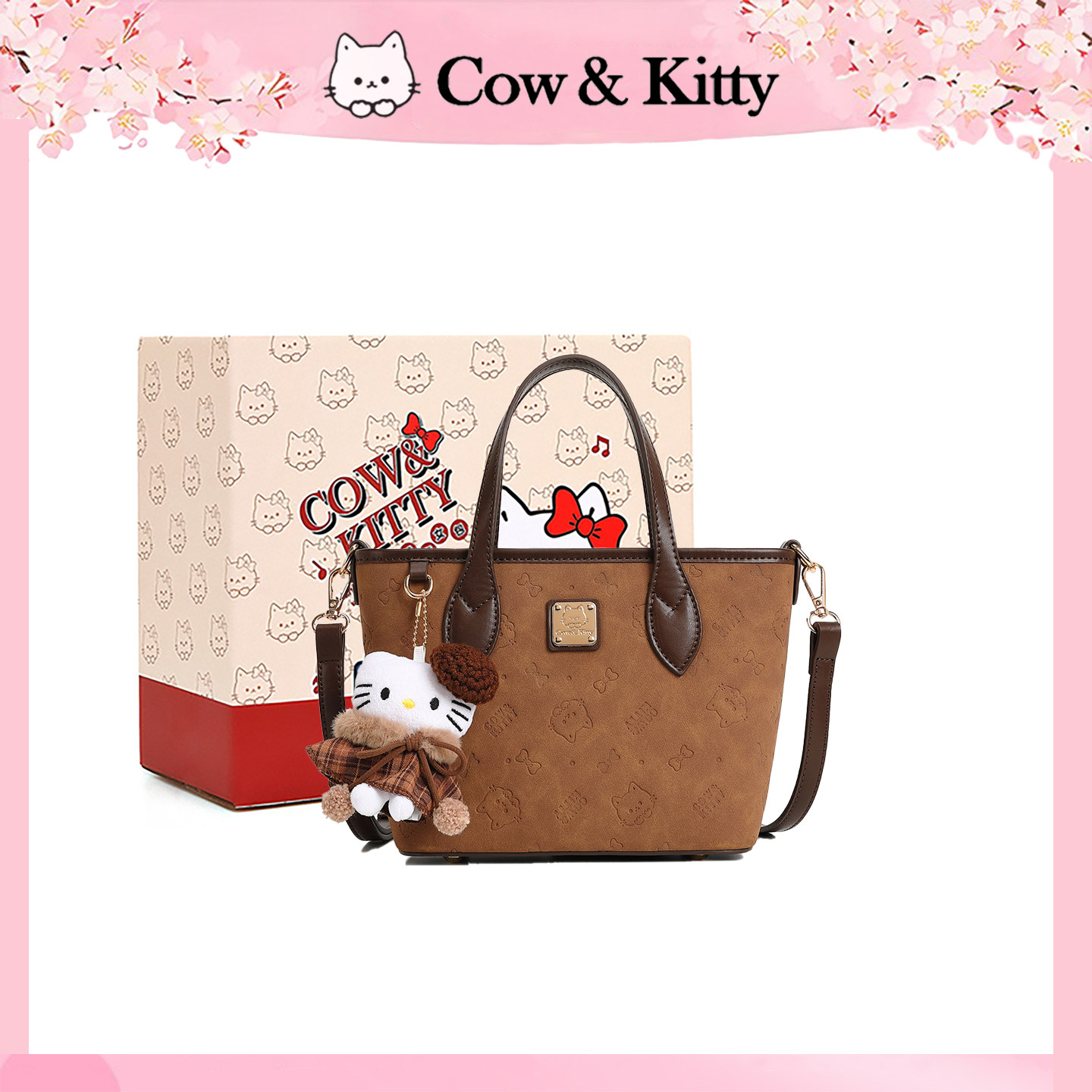 Cow&Kitty菜篮子包包女2025新款复古高级感通勤百搭单肩斜挎包,箱包皮具/热销女包/男包,通用款女包,淘宝优惠券,粉丝福利购,淘宝优惠卷