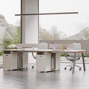 职员办公桌员工位屏风四人位卡座4人6人多人公司办公桌椅组合套装